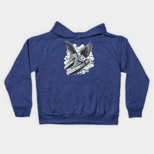 Cabin 11 -Hermes greek mythology v5 Kids Hoodie by whatyouareisbeautiful